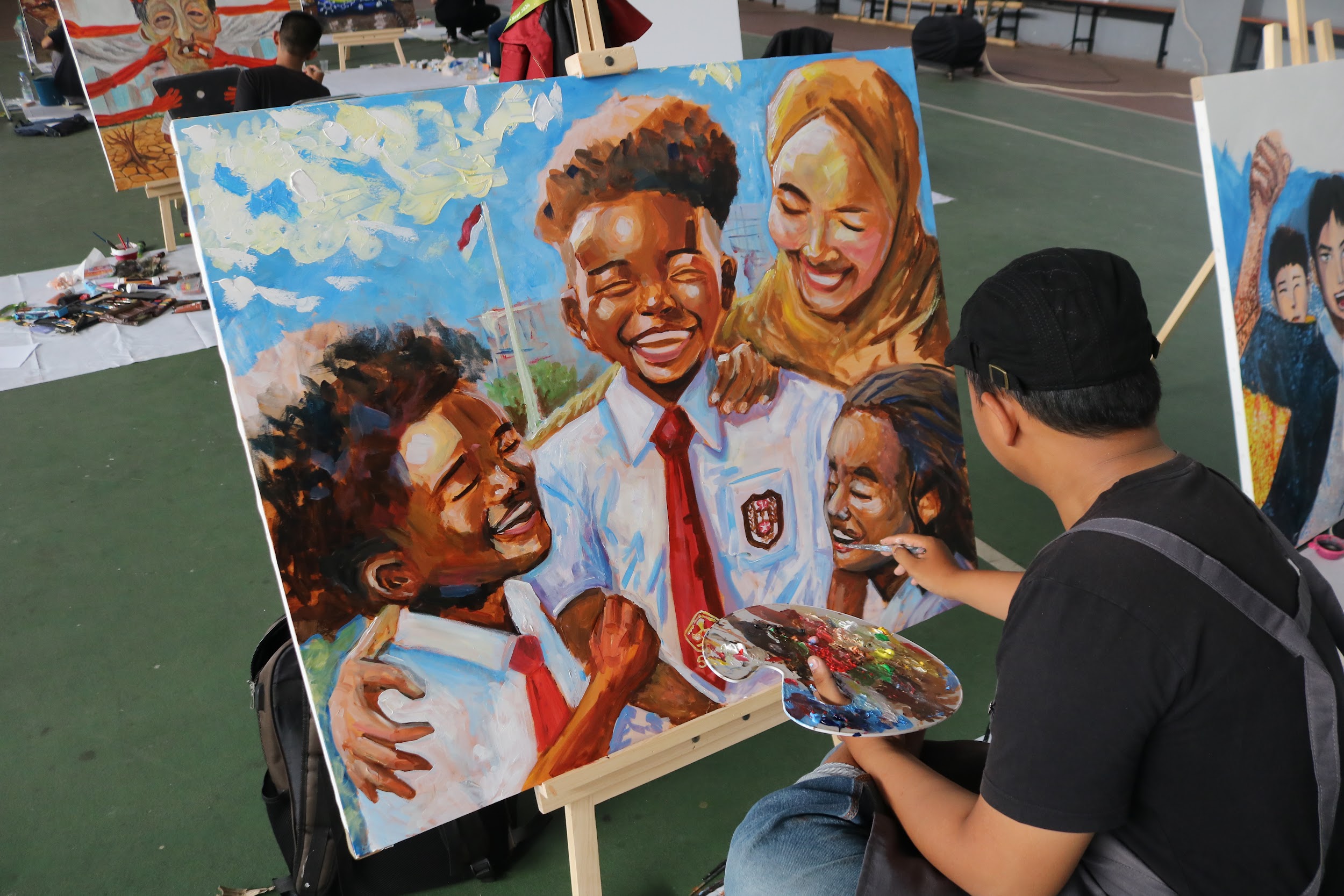 Lomba Lukis PEKSIMINAS XVII 2024 di UNJ: Ajang Unjuk Kreativitas Mahasiswa dengan Penuh Semangat