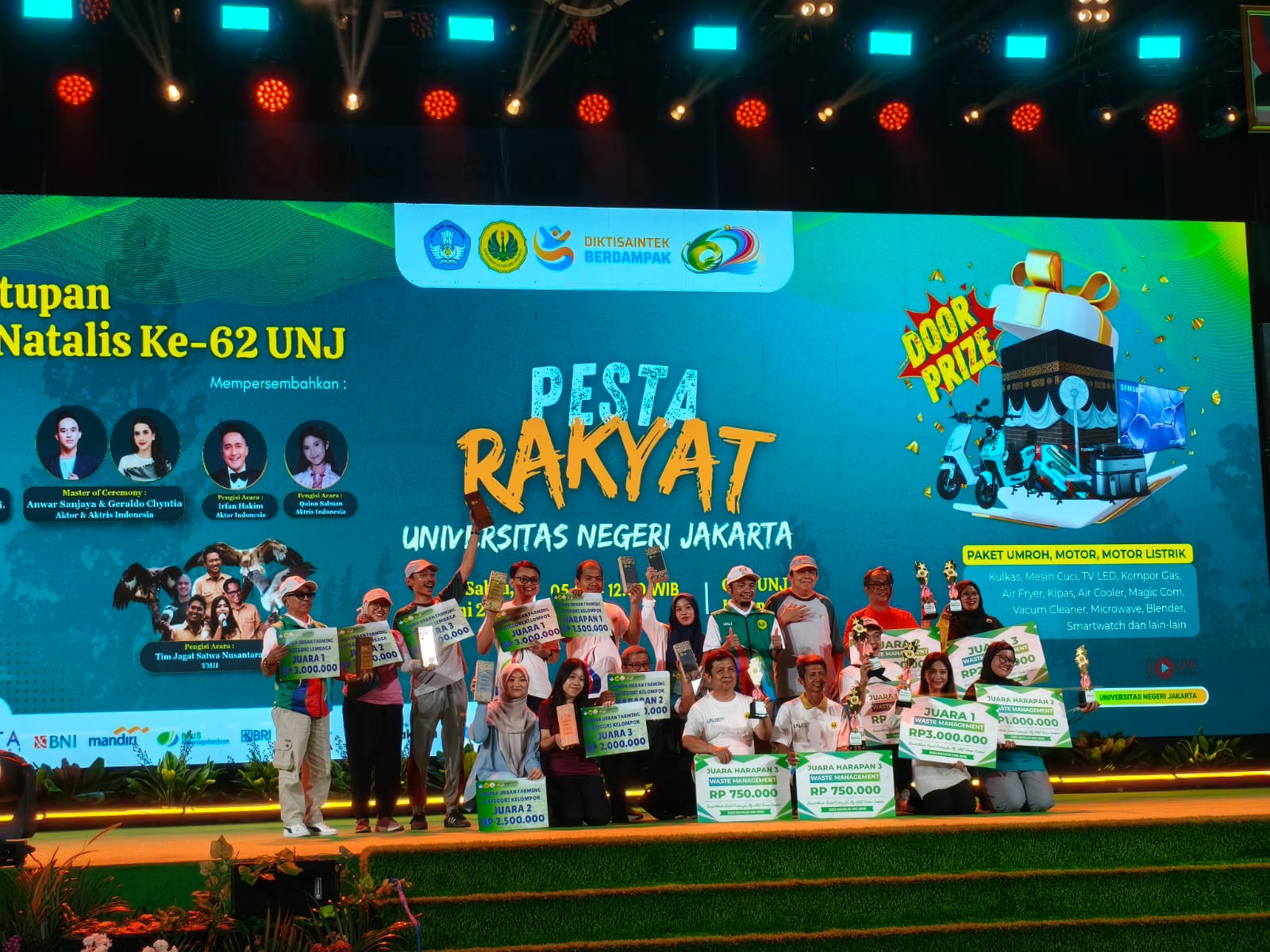 FISH UNJ Raih Dua Prestasi dalam Pesta Rakyat UNJ Penutupan Dies Natalis ke-62 melalui Project GEO GREEN
